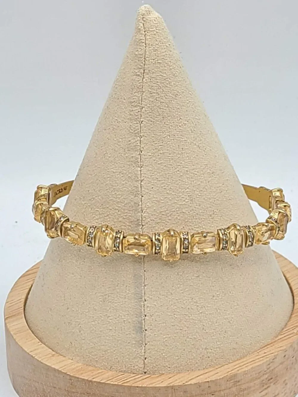 J Crew Gold Tone Gold Crystal Cuff Bracelet